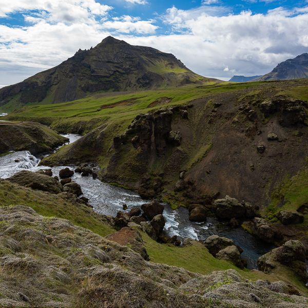 River above Skogafoss