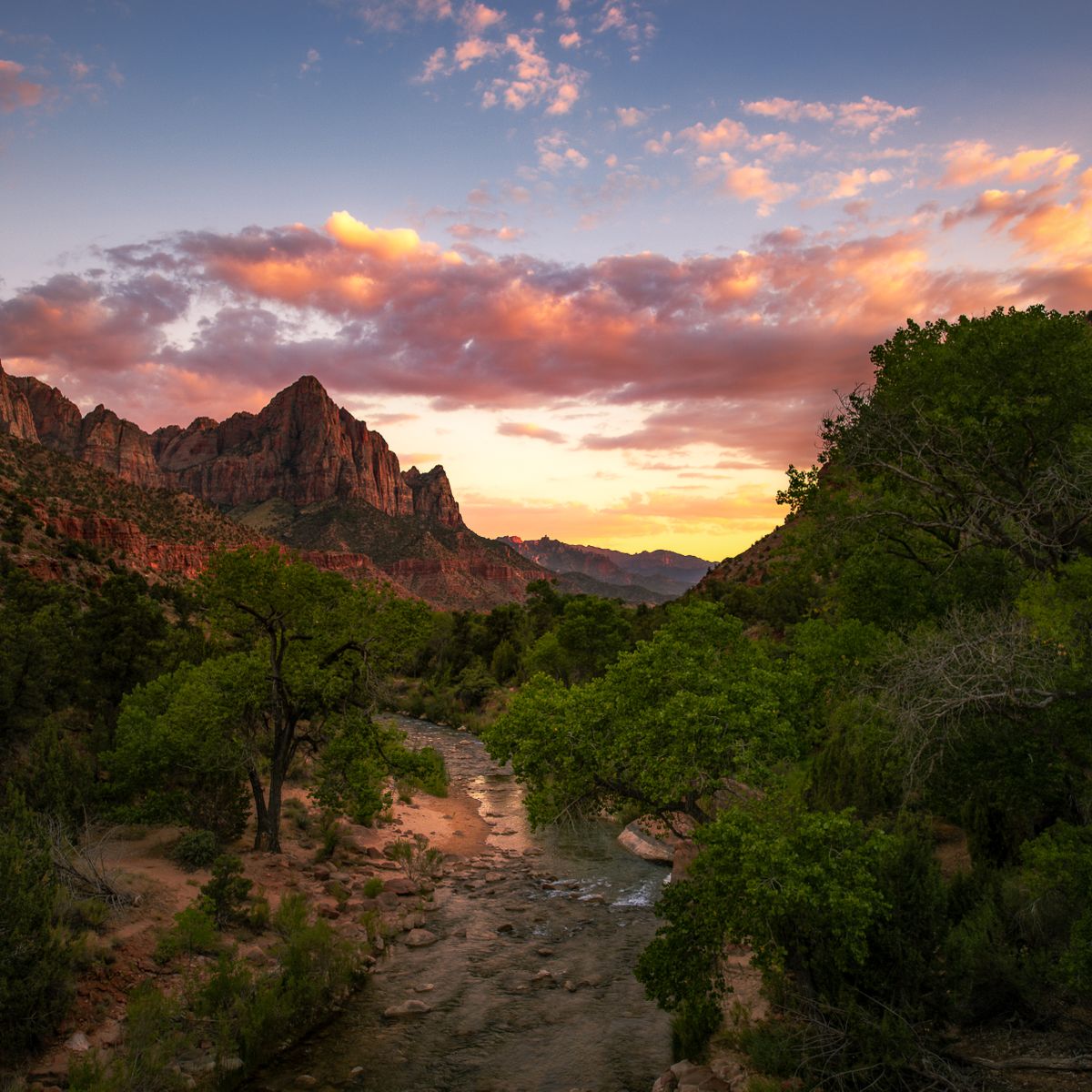 Watchman at Sunset