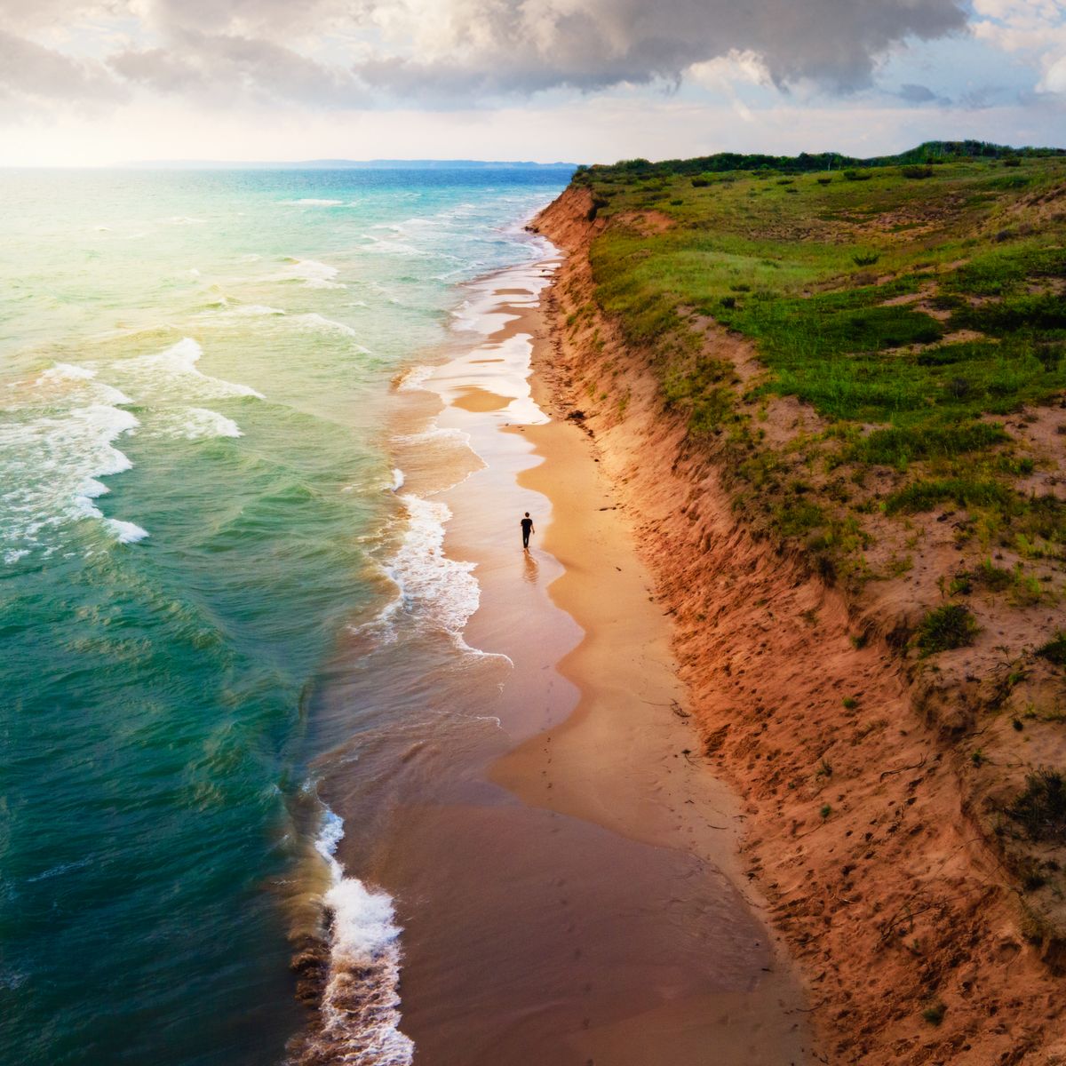 Michigan Coastline (Aerial)