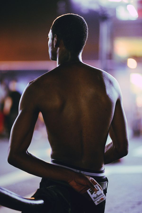 Young Man with Cigarettes, NYC.
