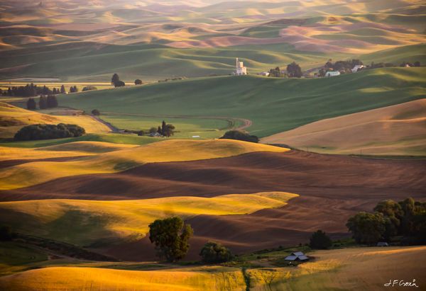 The view from Steptoe Butte on a summer evening