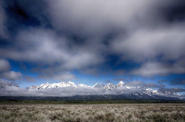 Low Clouds over the Grand Tetons