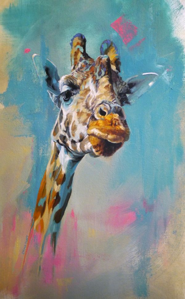 Blue Giraffe by Emma Swift