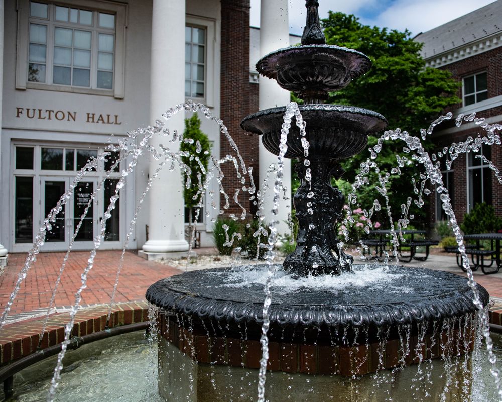 Fountain at Salisbury University