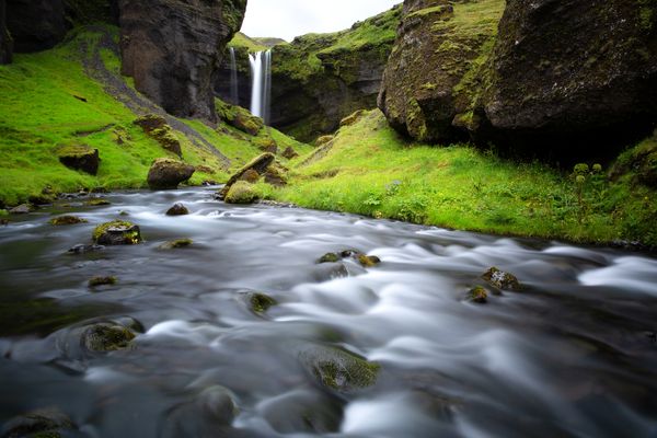 Kvernufoss Canyon