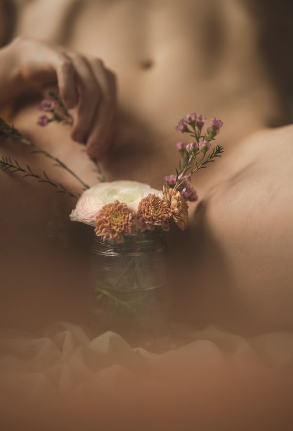 Floral Self Love by the Beast Goddess | Stockholm, Sweden - Erotic Art Poster