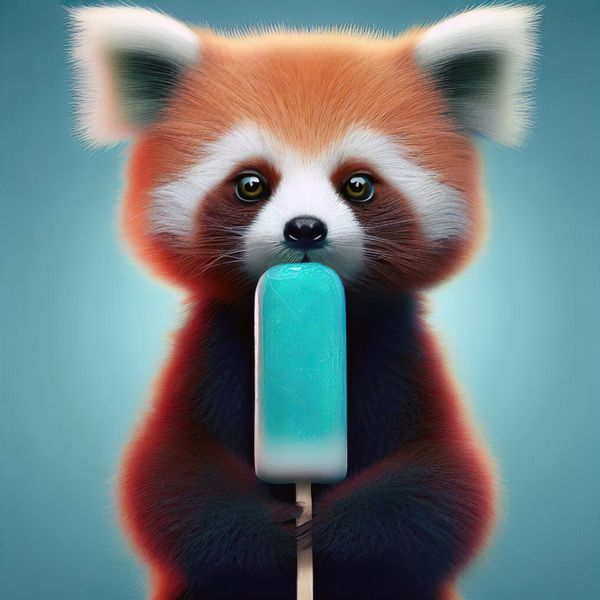 Red Panda Popsicle