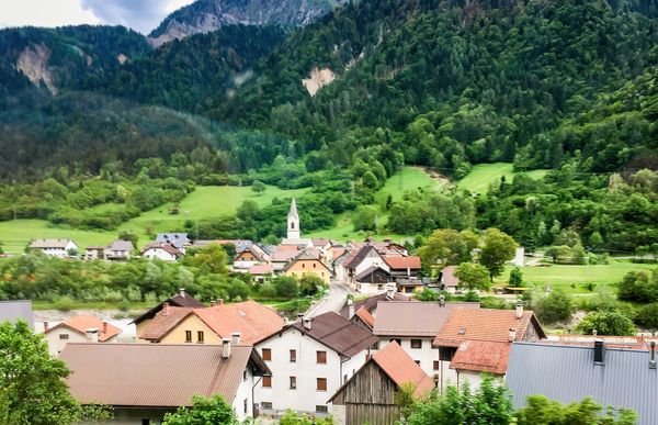 Village of Treviso in northeastern Italy