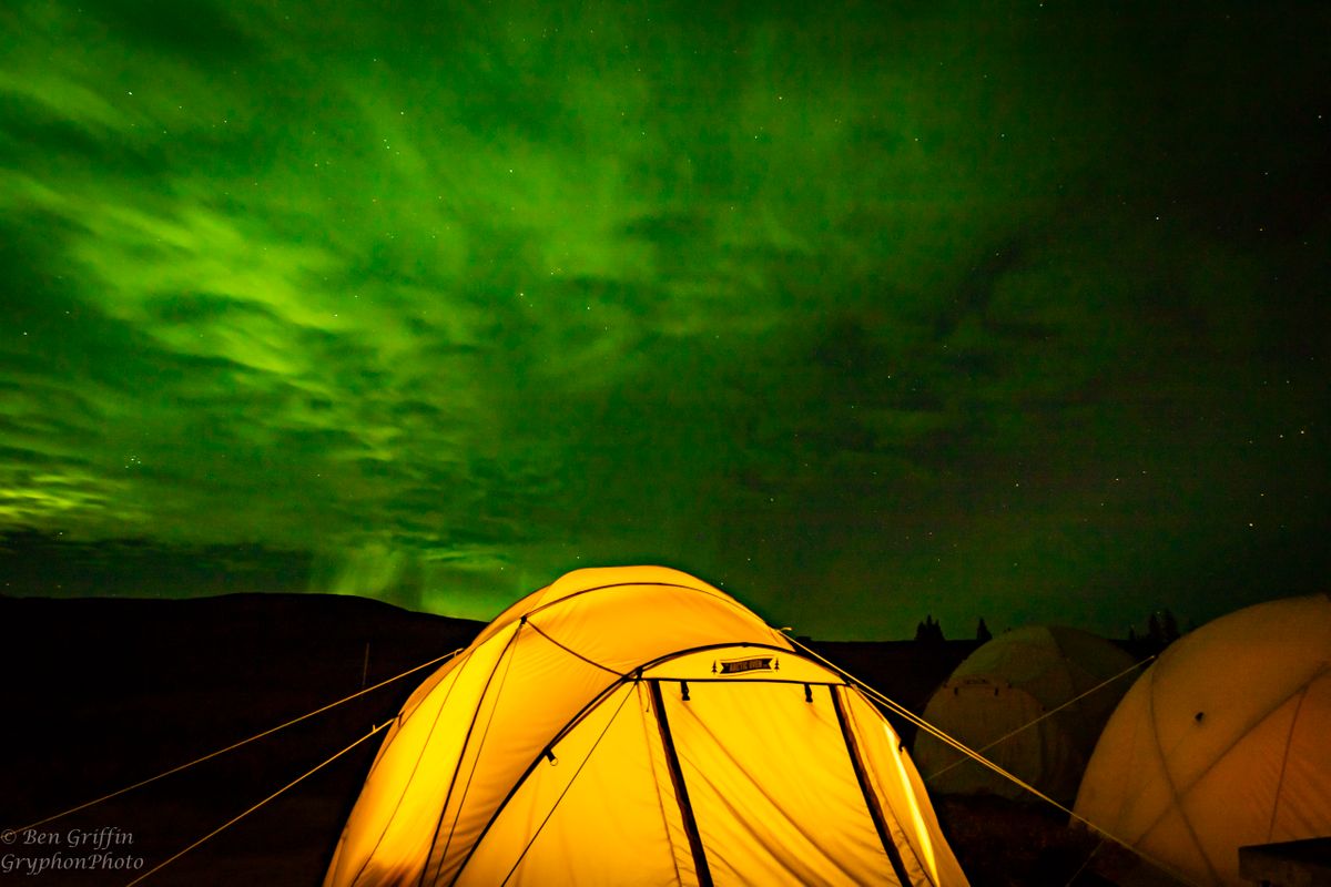 Tundra Camp Aurora Borealis